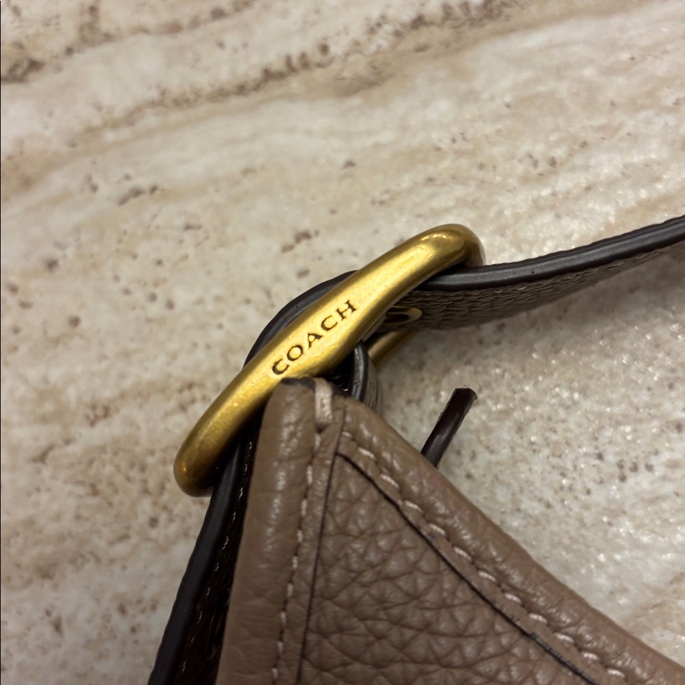 Coach Emery Leather Crossbody Bag in Mocha Pebbled Leather - Picture 7 of 16